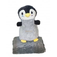 Пингвин с пледом, серый