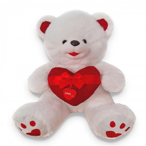 Подарок плюшевый медведь с сердечком